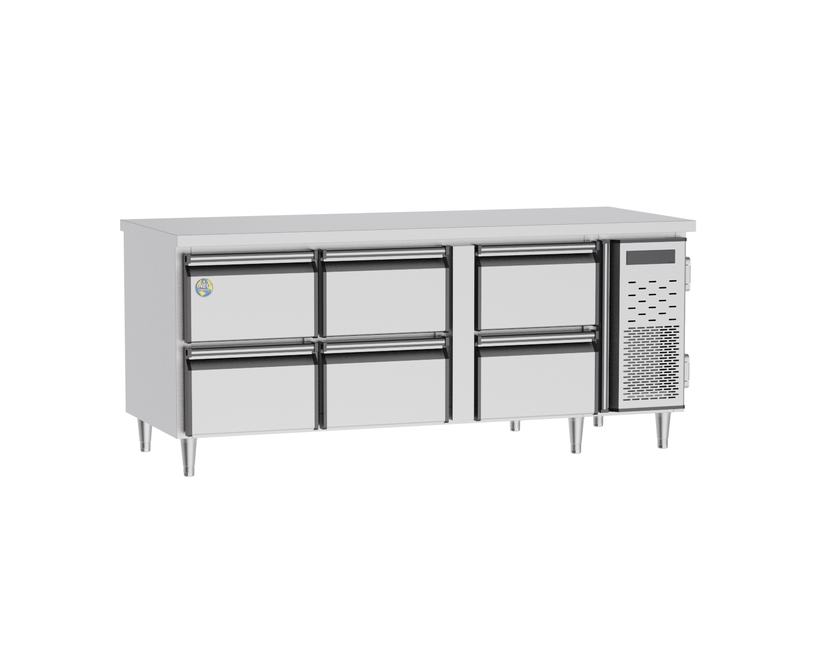 ED六抽屜臥式定頻冷藏/冷凍工作台冰箱