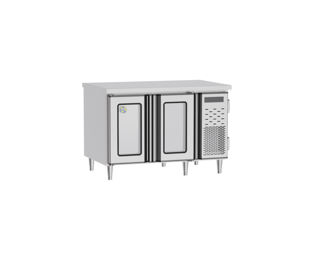 EK兩門臥式定頻冷藏/冷凍工作台冰箱-玻璃門