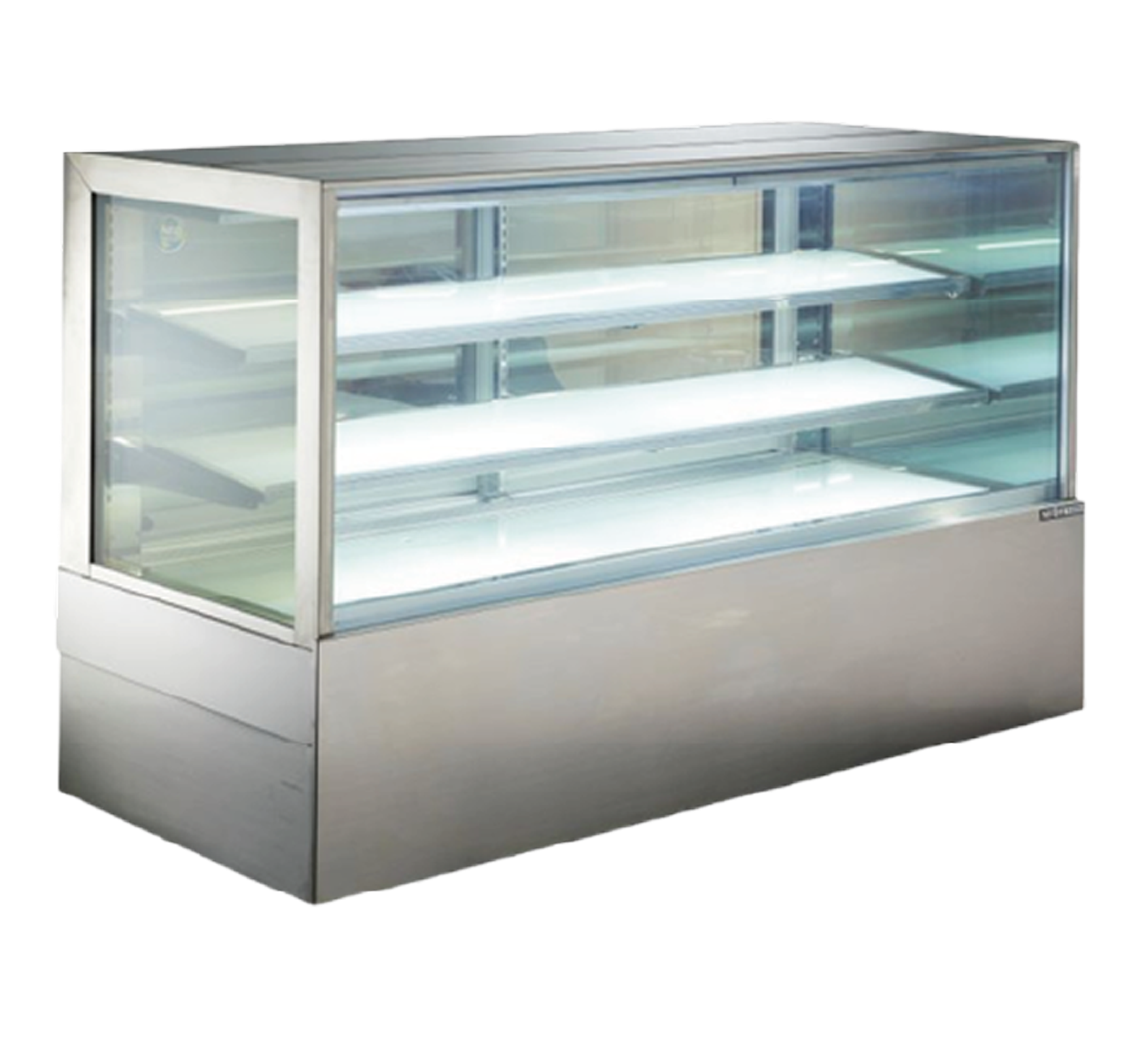 BNW 白鐵邊框玻璃蛋糕櫃